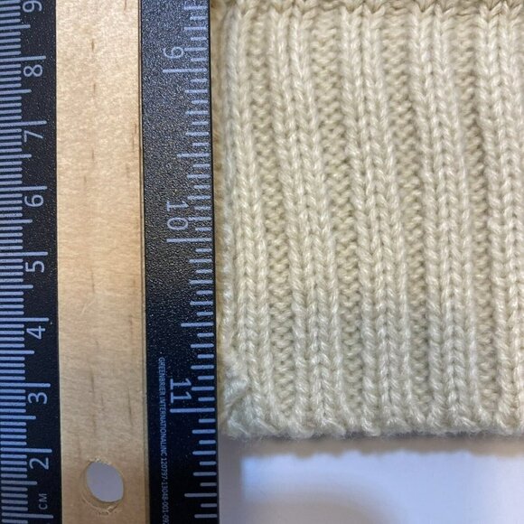 Frye & Co NWT Thermal Knit Beanie w/ Cuff  Lined Butter Creamy Tan Hat-O… - Picture 9 of 11